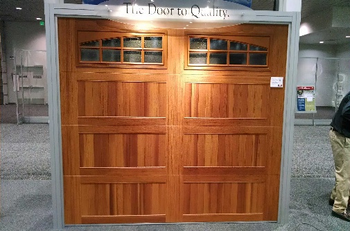 CHI Accents Steel Sectional Garage Door. This door looks like wood but is made out of steel