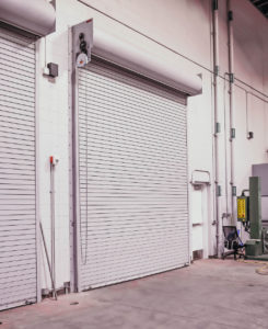 Commercial rolling service garage door